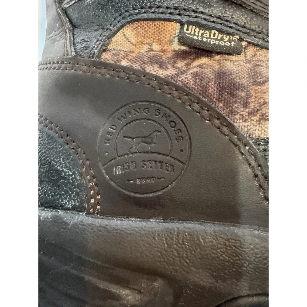 Irish Setter Hunting Boot 800 Gm Thinsulate Ultra Dry Waterproof Camo Mens Sz 8D